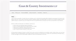 Desktop Screenshot of coastandcountryinvestments.com