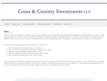 Tablet Screenshot of coastandcountryinvestments.com